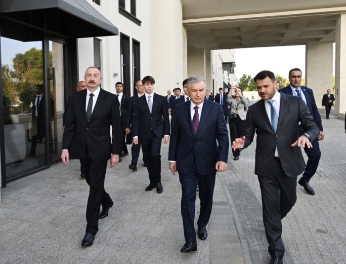 President Ilham Aliyev and President Shavkat Mirziyoyev visit Sea Breeze resort 