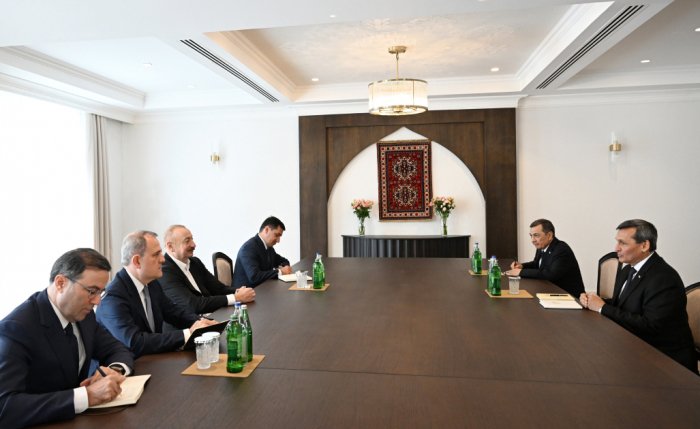   Ilham Aliyev empfing den stellvertretenden Vorsitzenden des Ministerkabinetts Turkmenistans in Chankendi  
