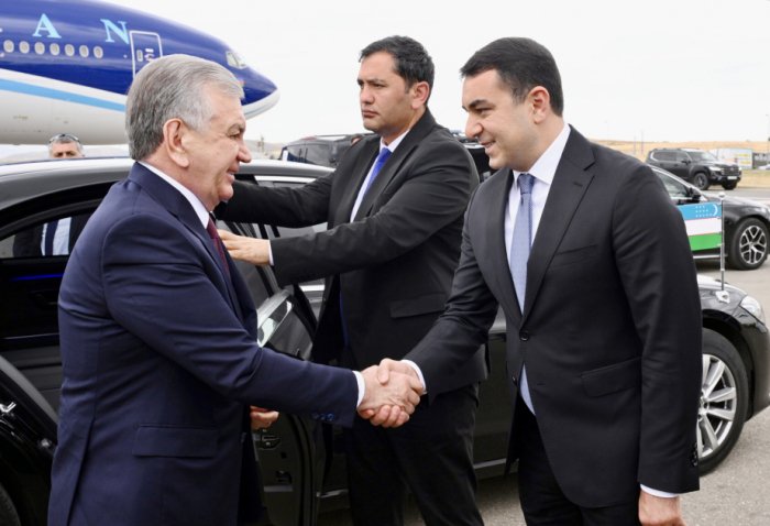  Uzbek President Shavkat Mirziyoyev concludes his visit to Azerbaijan 