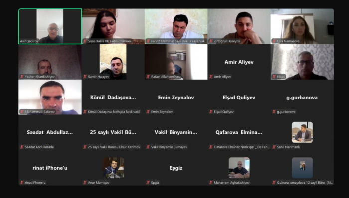 Vəkillər üçün təlim keçirilib  
