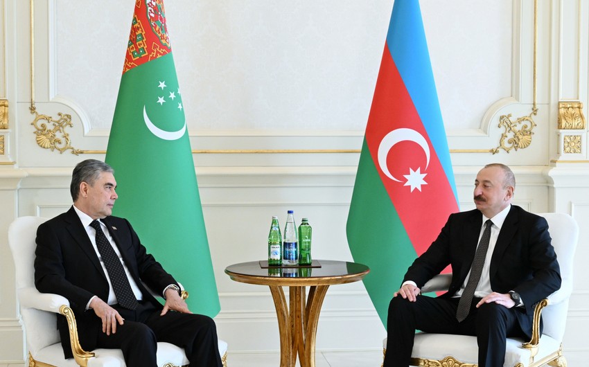   Ilham Aliyev traf sich mit Gurbanguly Berdimuhamedov  