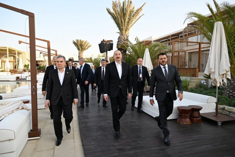   President of Azerbaijan and Chairman of Halk Maslahaty of Turkmenistan visited Sea Breeze Resort  