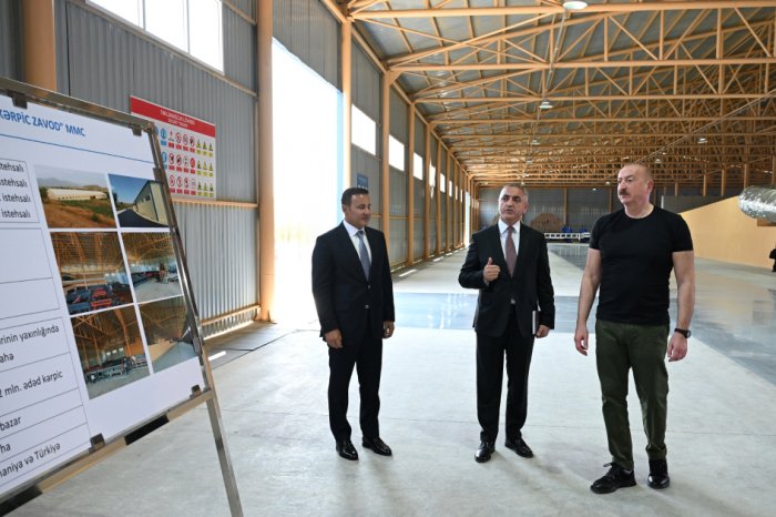    Xocalı kərpic zavodunun açılışı olub   