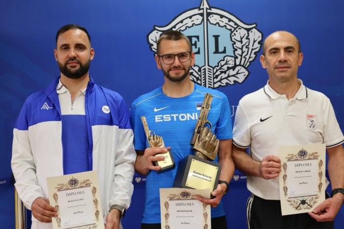 Azerbaijani shooter wins two silver medals in Estonia