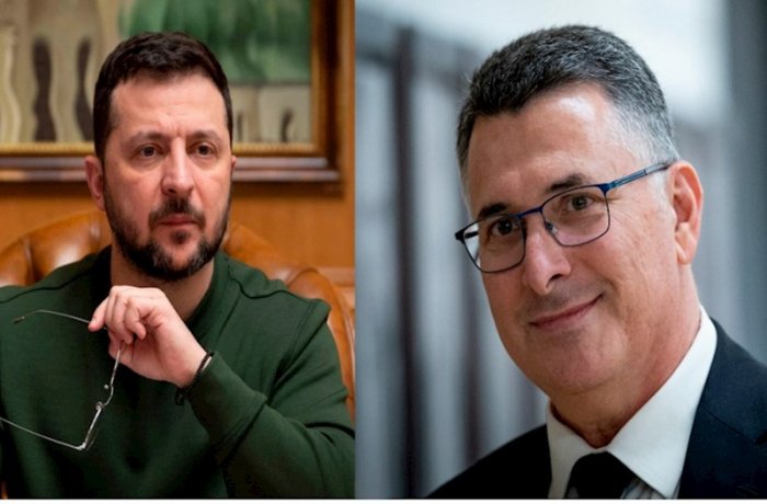 Zelenski İsrail naziri ilə görüşdü  

