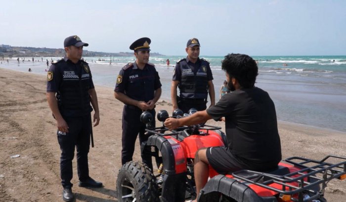 Polis çimərliklərdə profilaktik tədbirləri davam etdirir  
