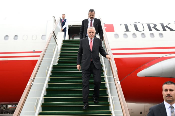  Turkish President Erdogan arrives in Azerbaijan 