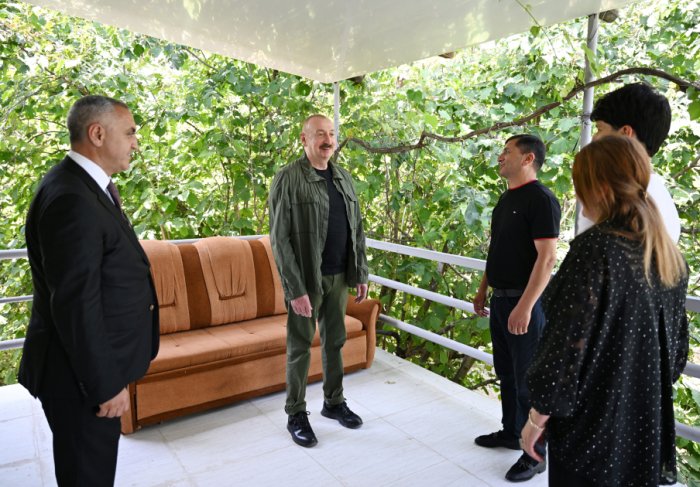  President Ilham Aliyev visits Khanyurdu village in Khojaly, meets with relocated residents 