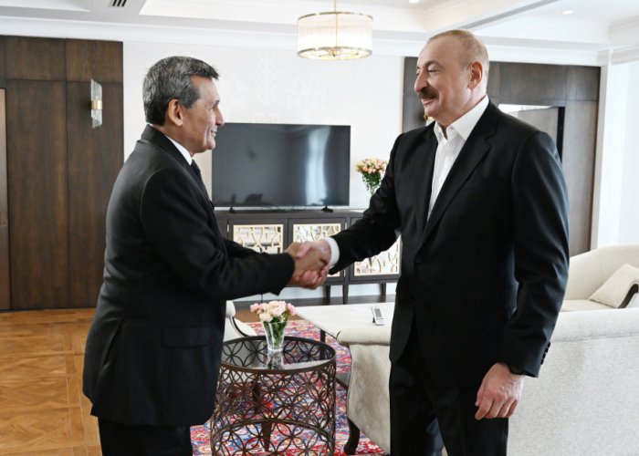    İlham Əliyev Türkmənistanın XİN rəhbərini qəbul edib |    FOTO      
