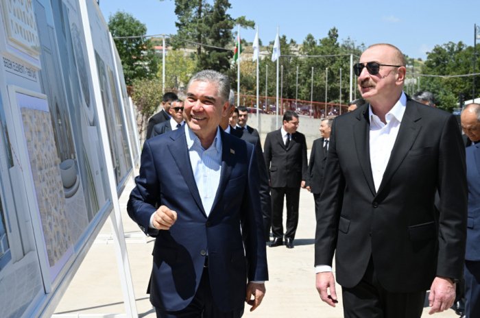    Liderlər Yeni Şuşa məscidində tikinti işləri ilə tanış olublar  I FOTO     