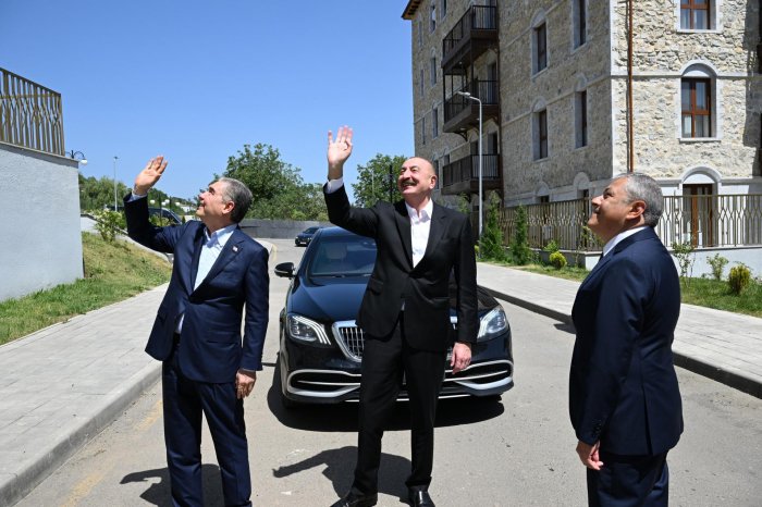    İlham Əliyev və Qurbanqulu Berdiməhəmmədov Şuşada  I FOTO  