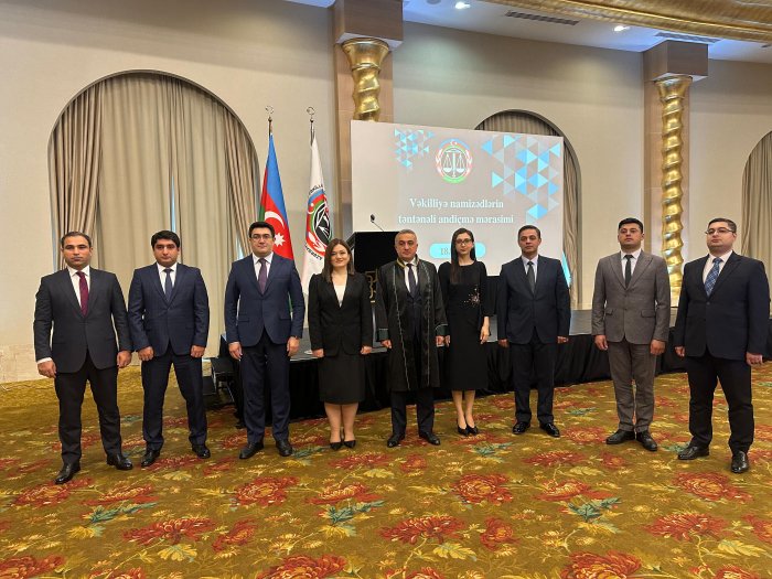    Vəkillər Kollegiyası yeni hakim təyin olunan vəkilləri təltif edib   