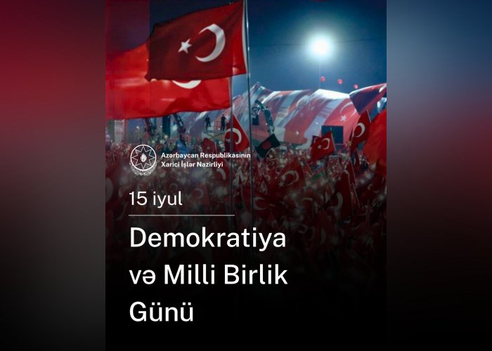    XİN Türkiyəyə təbrik ünvanlayıb   