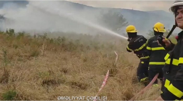 FHN Qazaxda açıq ərazidəki yanğınla bağlı məlumat yayıb  
