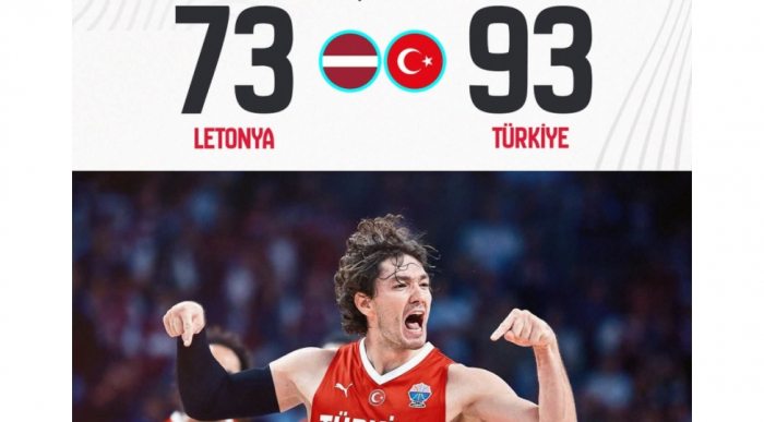 Basketbol üzrə Türkiyə millisi Avropa çempionatına qələbə ilə başlayıb  
