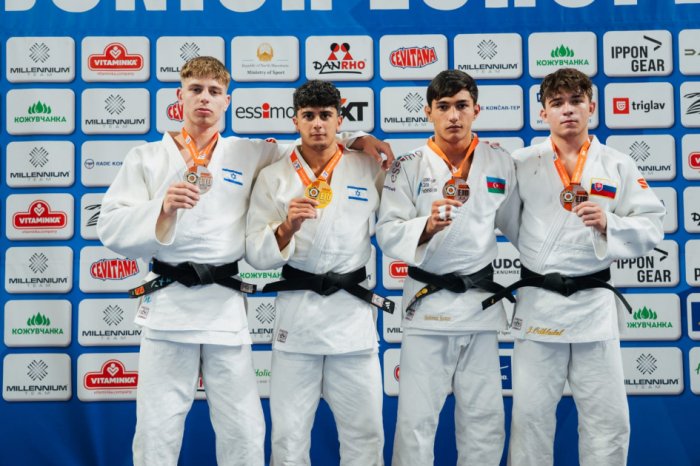 Azerbaijani judokas win 4 medals on Day 1 of Junior European Cup