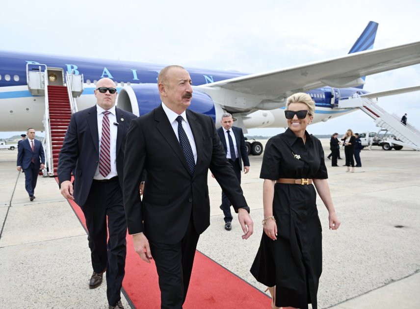  President of Azerbaijan Ilham Aliyev arrives in U.S. for working visit 