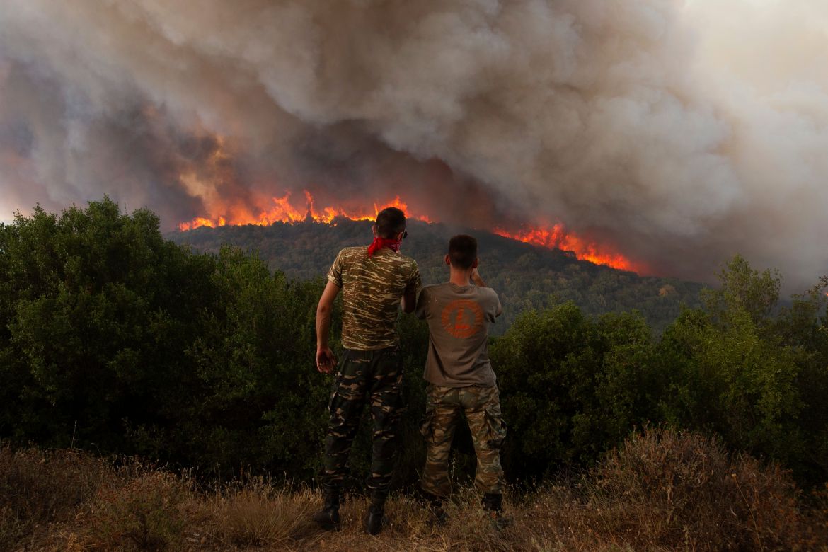 Greece battles wildfires as heatwave rages across southern Europe