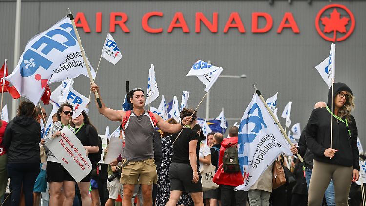  Air Canada wird trotz Regierungsanordnung weiter bestreikt 