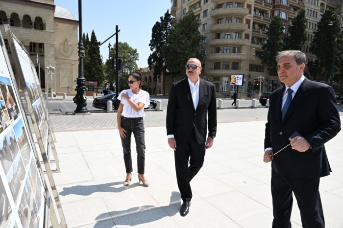    Prezident və birinci xanım Gəncə şəhərində olublar   