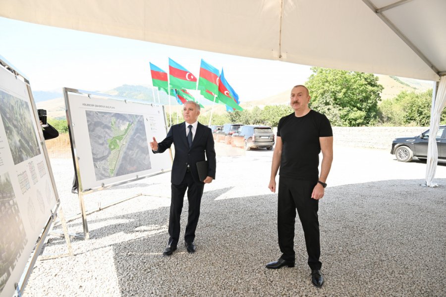  President Ilham Aliyev lays foundation stone for 3rd residential complex in Kalbajar 