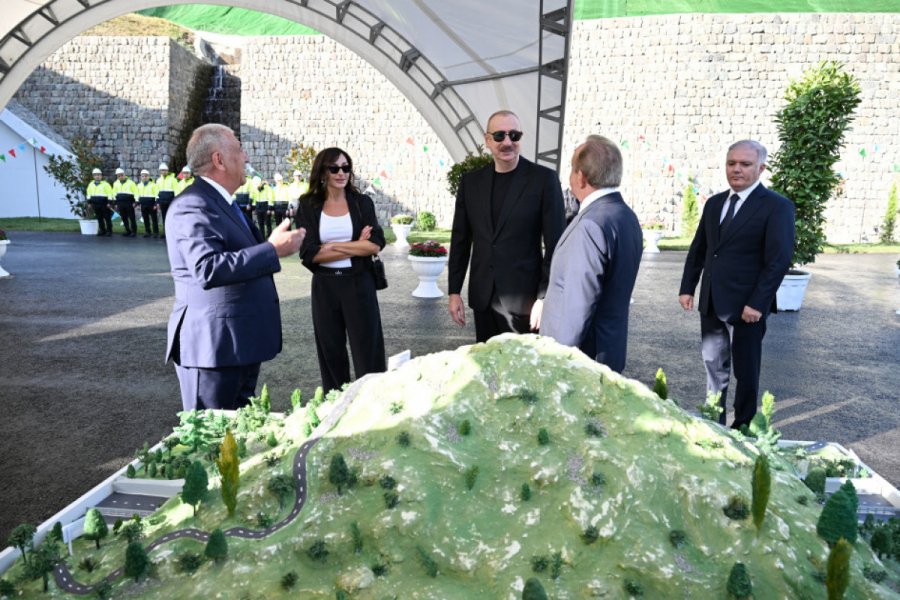  Azerbaijani President inspects progress of construction on Toganali-Kalbajar-Istisu highway 