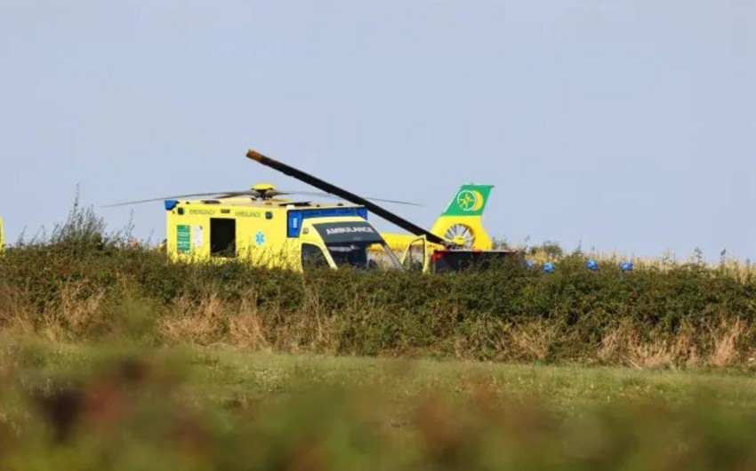 Helicopter crashes in UK