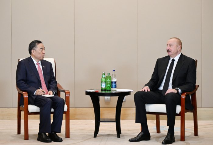    Prezident İlham Əliyev “CCCC” şirkətinin sədri ilə görüşüb   