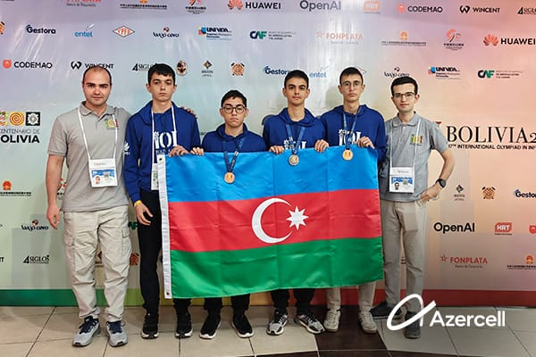 "Azercell Telecom" Beynəlxalq İnformatika Olimpiadasında uğur qazanmış məktəbliləri təbrik edir