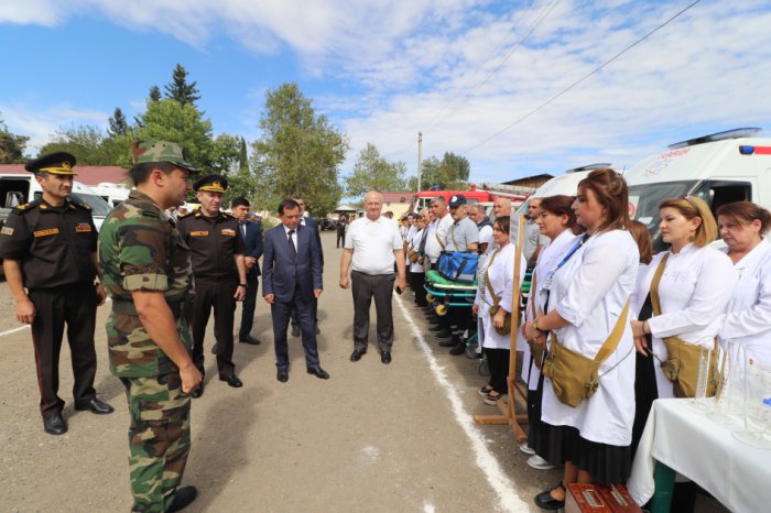 Qazaxda mülki müdafiə qüvvələri ilə xəbərdarlıq məşqi keçirilib