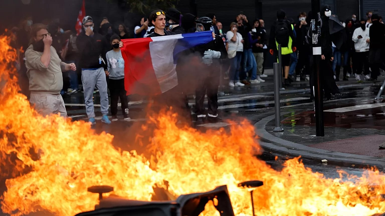 Nearly 100 arrested during France