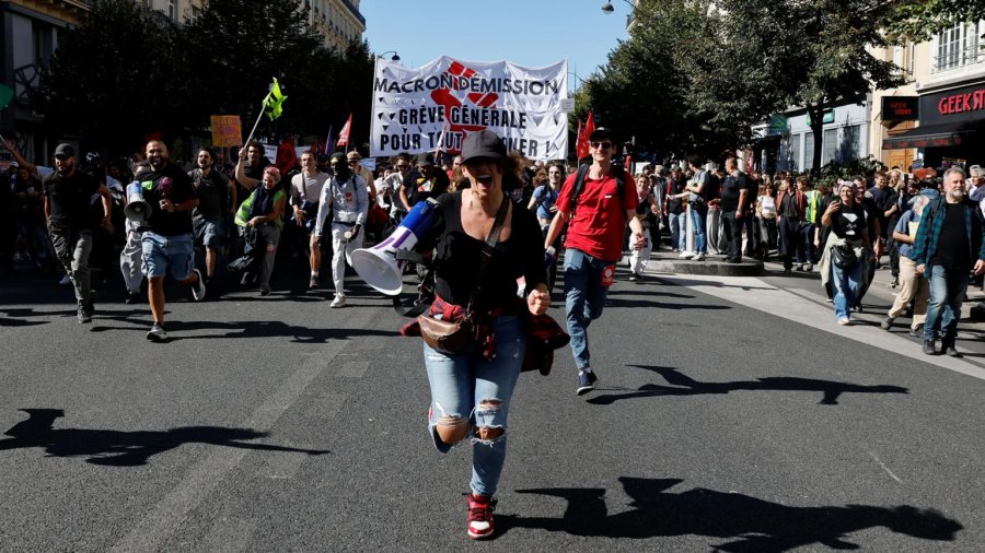 Workers across France strike over budget cut plans