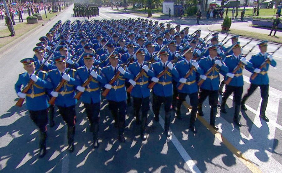 Chief of General Staff of Azerbaijan Army attends military parade in Belgrade