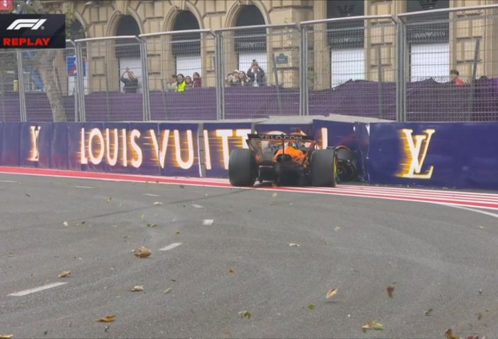 Formula 1 Azərbaycan Qran-Prisinin əsas yarışında qəza baş verib  
