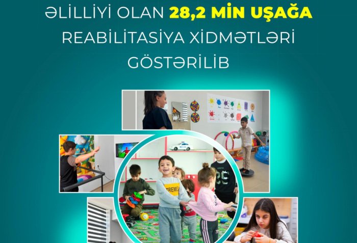 Əlilliyi olan 28 mindən artıq uşağa reabilitasiya xidmətləri göstərilib
