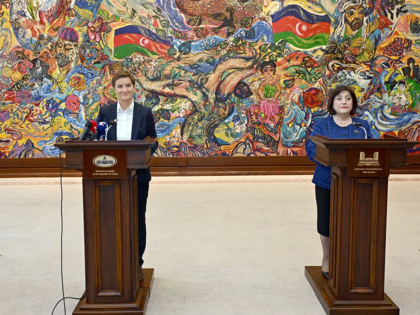 Azerbaijani and Serbian Parliament Speakers make joint press statement