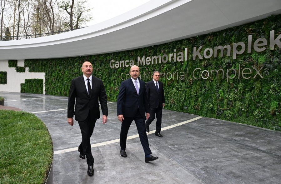 President Ilham Aliyev attended inauguration of Ganja Memorial Complex