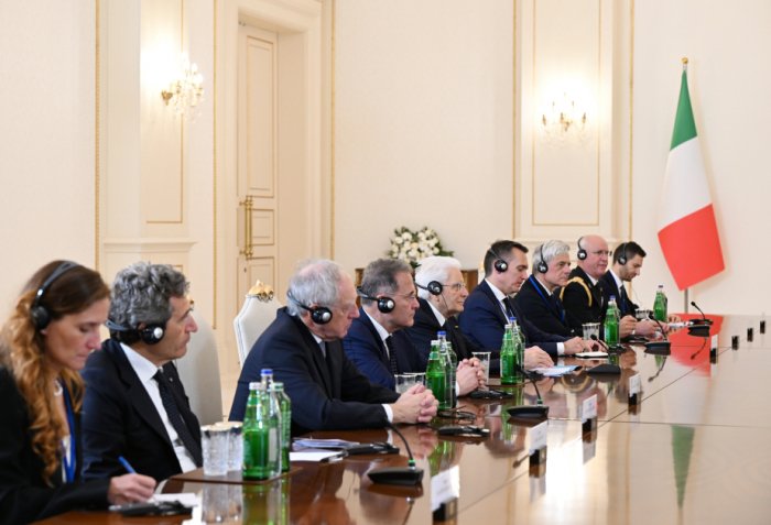   İtaliya prezidenti:  "Biz xüsusilə də ölkələrimiz arasındakı strateji tərəfdaşlığa mühüm dəyər veririk"  
 