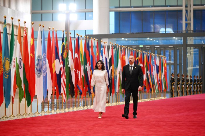   Azerbaijani President, First Lady attend official reception for world leaders in Tianjin  