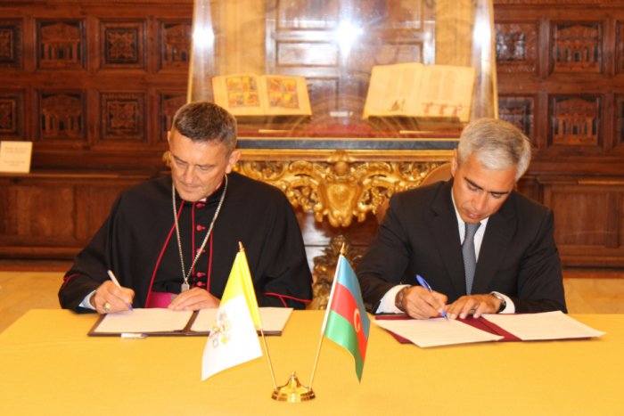   Heydar Aliyev Foundation signs memorandum with Vatican Apostolic Library and Apostolic Archive  