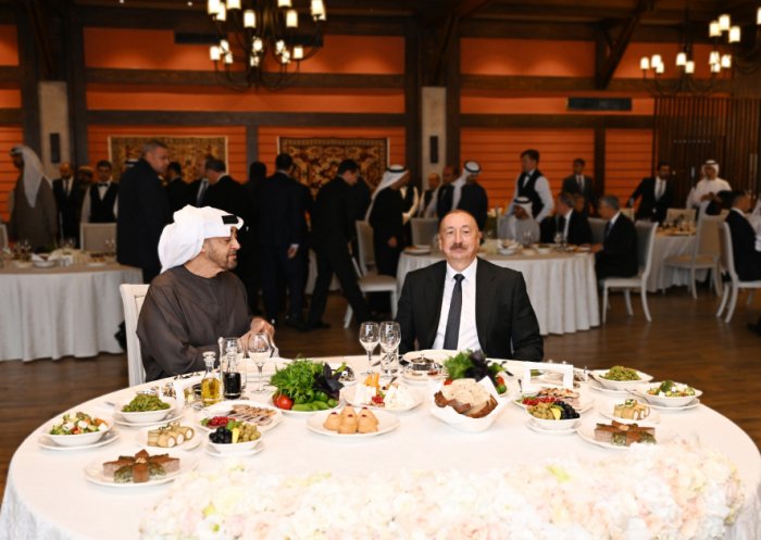  President Ilham Aliyev hosts official luncheon in honor of his UAE counterpart in Shusha 