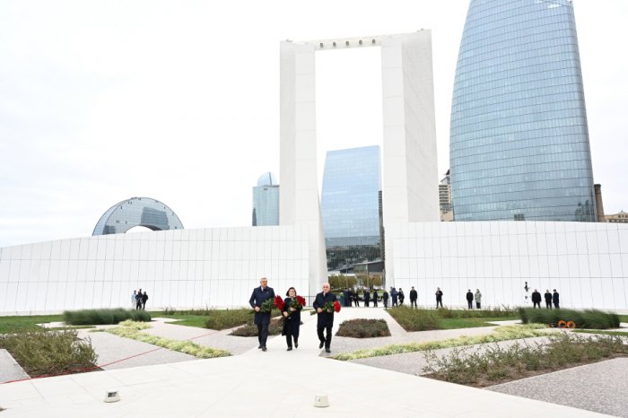 State and government officials visit Victory Park in Baku