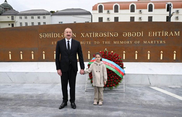    İlham Əliyev Gəncə Memorial Kompleksinin açılışında |  YENİLƏNİB   