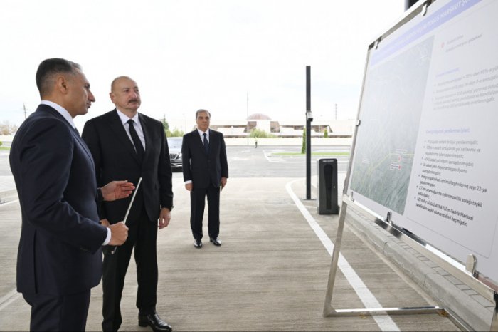    Prezident "BakuBus"ın Gəncə avtoparkının açılışında   