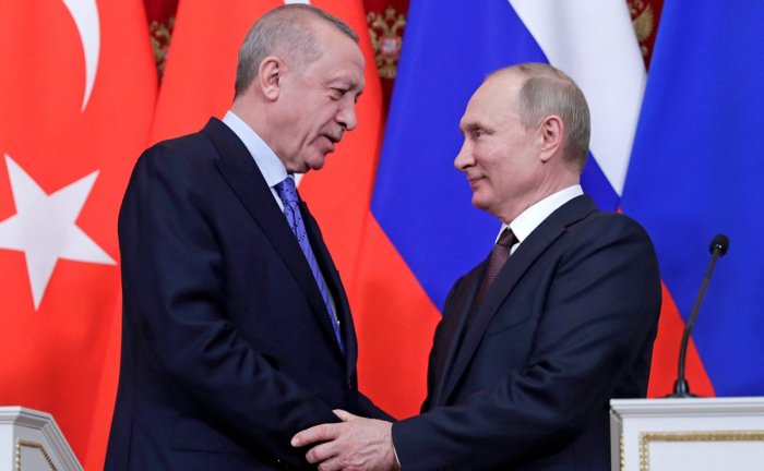    ŞƏT sammiti çərçivəsində Ərdoğan Putinlə görüşüb    | VİDEO      