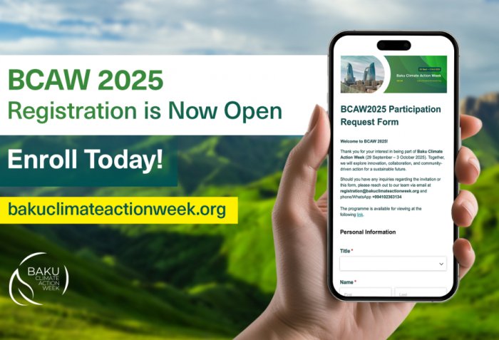   Online registration opens for Baku Climate Action Week 2025  