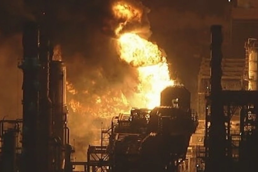 Large fire breaks out at Los Angeles-area Chevron refinery in El Segundo