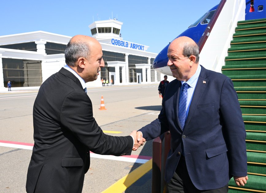   President of Turkish Republic of Northern Cyprus arrives in Azerbaijan  