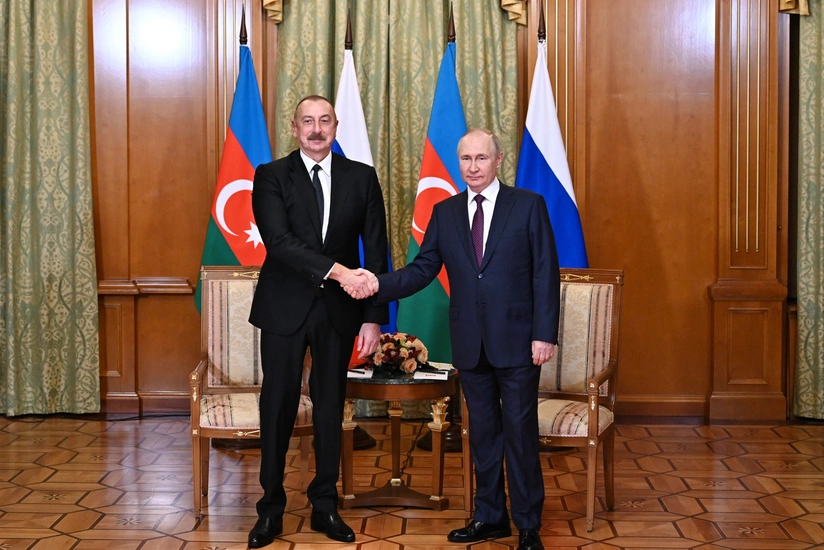   Ilham Aliyev gratulierte Wladimir Putin  