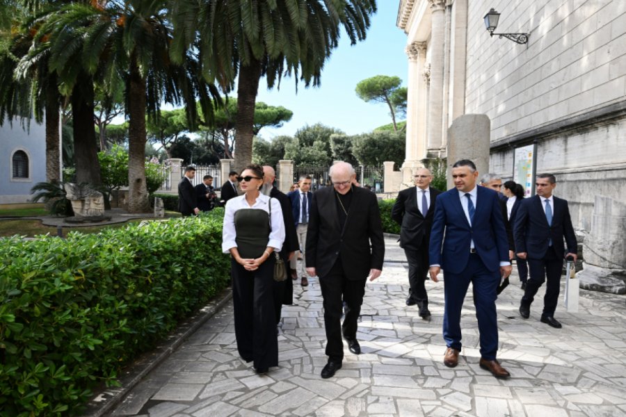   First Vice-President of Azerbaijan inspected restoration progress at Basilica of Saint Paul Outside the Walls in the Vatican  